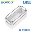 Boxco S - Series 3.15 x 7.09 x 3.35 Inches(80x180x85mm) Plastic Enclosure, IP67, IK08, PC, Transparent Cover, Screw Type - BC-CTS-081808 - powersupplymall.com