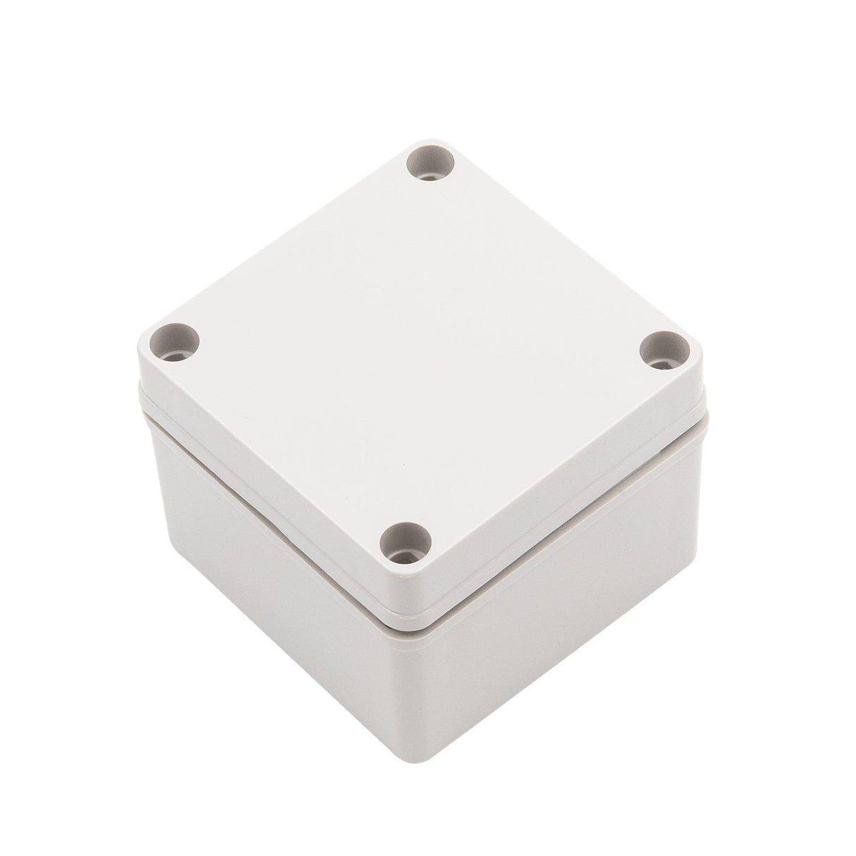 Boxco S - Series 3.94 x 3.94 x 2.95 Inches(100x100x75mm) Plastic Enclosure, IP67, IK08, PC, Grey Cover, Screw Type - BC-CGS-101007 - powersupplymall.com