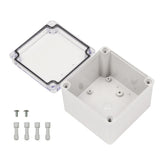 Boxco S - Series 3.94 x 3.94 x 2.95 Inches(100x100x75mm) Plastic Enclosure, IP67, IK08, PC, Transparent Cover, Screw Type - BC-CTS-101007 - powersupplymall.com