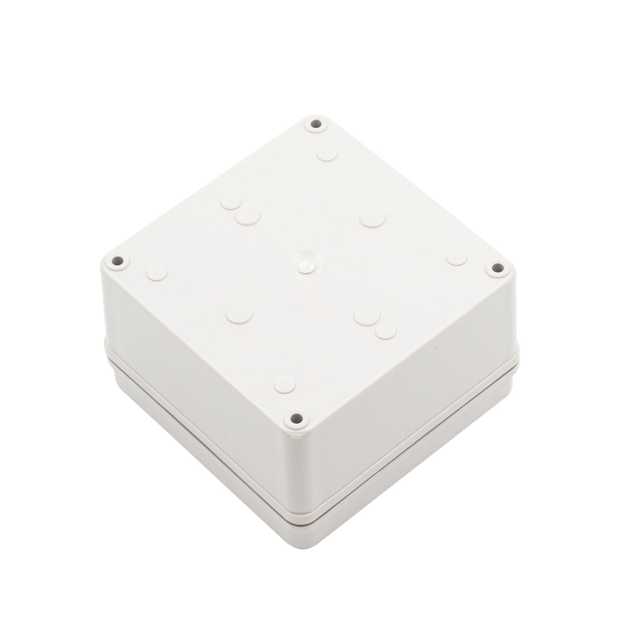 Boxco S - Series 4.92 x 4.92 x 2.95 Inches(125x125x75mm) Plastic Enclosure, IP67, IK08, PC, Grey Cover, Screw Type - BC-CGS-121207 - powersupplymall.com