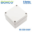 Boxco S - Series 4.92 x 4.92 x 2.95 Inches(125x125x75mm) Plastic Enclosure, IP67, IK08, PC, Grey Cover, Screw Type - BC-CGS-121207 - powersupplymall.com