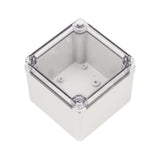 Boxco S - Series 4.92 x 4.92 x 3.94 Inches(125x125x100mm) Plastic Enclosure, IP67, IK08, PC, Transparent Cover, Screw Type - BC-CTS-121210 - powersupplymall.com