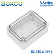 Boxco S - Series 4.92 x 6.89 x 2.95 Inches(125 x 175 x 75mm) Plastic Enclosure, IP67, IK08, ABS, Transparent Cover, Screw Type - BC-ATS-121707-K - powersupplymall.com