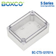 Boxco S - Series 4.92 x 6.89 x 2.95 Inches(125 x 175 x 75mm) Plastic Enclosure, IP67, IK08, PC, Transparent Cover, Screw Type - BC - CTS - 121707 - K - powersupplymall.com