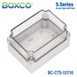 Boxco S - Series 4.92 x 6.89 x 3.94 Inches(125x175x100mm) Plastic Enclosure, IP67, IK08, PC, Transparent Cover, Screw Type - BC-CTS-121710 - powersupplymall.com