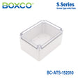 Boxco S - Series 5.91 x 7.87 x 3.94 Inches(150x200x100mm) Plastic Enclosure, IP67, IK08, ABS, Transparent Cover, Screw Type - BC-ATS-152010 - powersupplymall.com