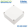 Boxco S - Series 6.3 x 6.3 x 2.76 Inches(160x160x70mm) Plastic Enclosure, IP67, IK08, ABS, Grey Cover, Screw Type - BC-AGS-161607 - powersupplymall.com