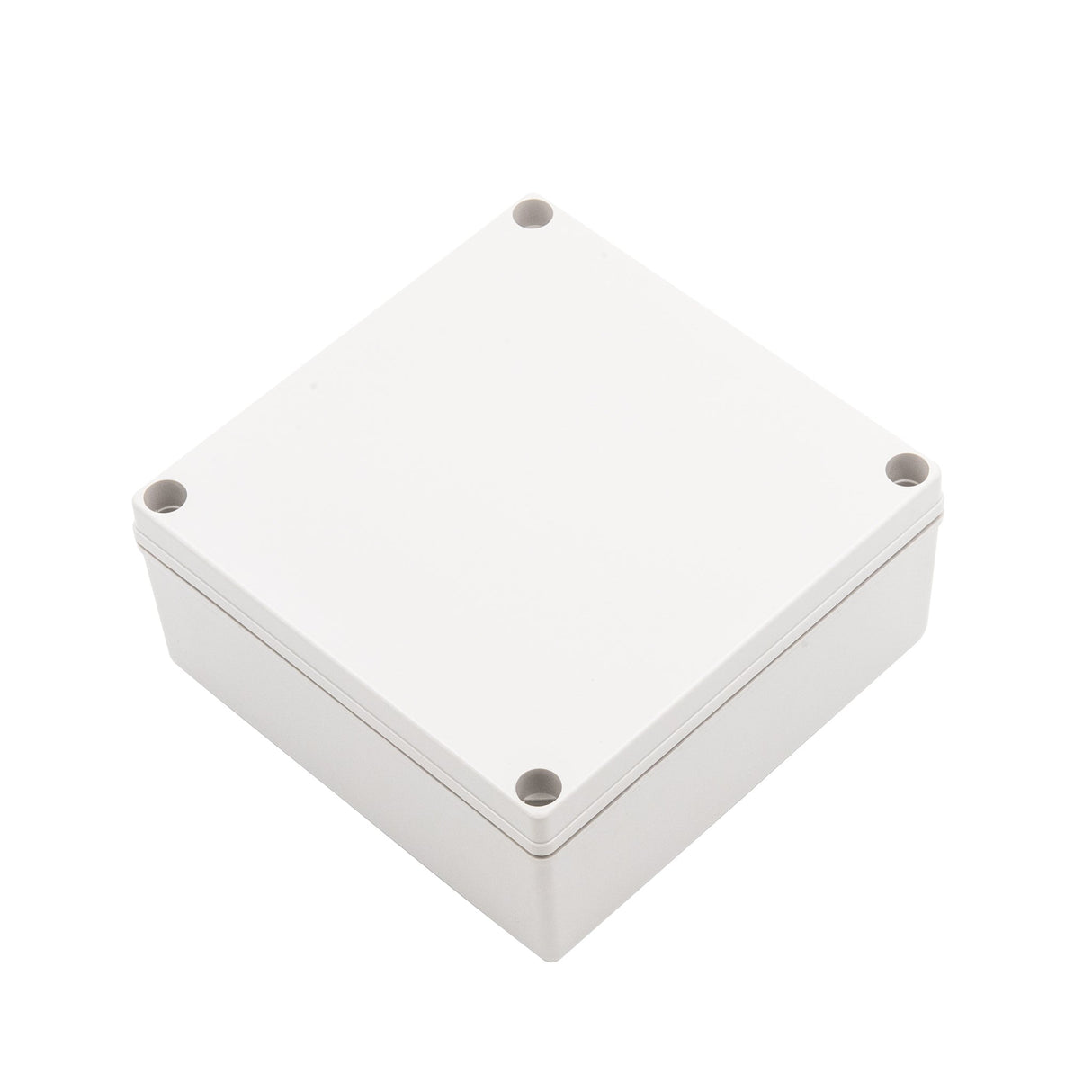 Boxco S - Series 6.3 x 6.3 x 2.76 Inches(160x160x70mm) Plastic Enclosure, IP67, IK08, ABS, Grey Cover, Screw Type - BC-AGS-161607 - powersupplymall.com