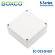 Boxco S - Series 6.3 x 6.3 x 2.76 Inches(160x160x70mm) Plastic Enclosure, IP67, IK08, PC, Grey Cover, Screw Type - BC-CGS-161607 - powersupplymall.com
