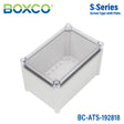 Boxco S - Series 7.48 x 11.02 x 7.09 Inches(190x280x180mm) Plastic Enclosure, IP67, IK08, ABS, Transparent Cover, Screw Type - BC-ATS-192818 - powersupplymall.com
