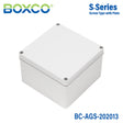 Boxco S - Series 7.87 x 7.87 x 5.12 Inches(200x200x130mm) Plastic Enclosure, IP67, IK08, ABS, Grey Cover, Screw Type - BC - AGS - 202013 - powersupplymall.com