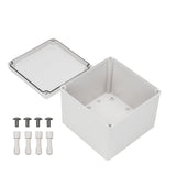 Boxco S - Series 7.87 x 7.87 x 6.3 Inches(200x200x160mm) Plastic Enclosure, IP67, IK08, PC, Grey Cover, Screw Type - BC-CGS-202016 - powersupplymall.com