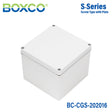 Boxco S - Series 7.87 x 7.87 x 6.3 Inches(200x200x160mm) Plastic Enclosure, IP67, IK08, PC, Grey Cover, Screw Type - BC-CGS-202016 - powersupplymall.com