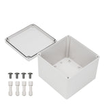 Boxco S - Series 7.87 x 7.87 x 6.3 Inches(200x200x160mm) Plastic Enclosure, IP67, IK08, PC, Grey Cover, Screw Type - BC - CGS - 202016 - powersupplymall.com