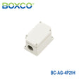 Boxco Terminal Box 4 - pole 1.97 x 3.23 x 1.69 Inches(50 x 82 x 43mm) IP67, IK08, ABS, Grey Cover - BC-AG-4P21H - powersupplymall.com