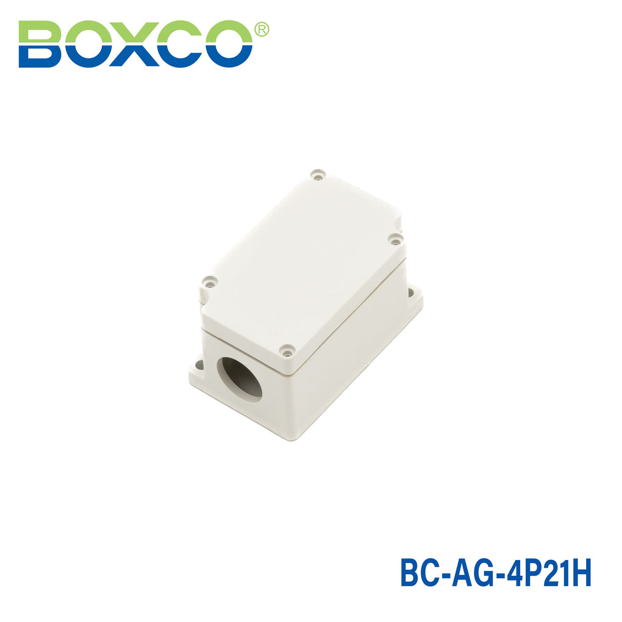 Boxco Terminal Box 4 - pole 1.97 x 3.23 x 1.69 Inches(50 x 82 x 43mm) IP67, IK08, ABS, Grey Cover - BC-AG-4P21H - powersupplymall.com
