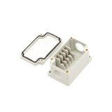 Boxco Terminal Box 4 - pole 1.97 x 3.23 x 1.69 Inches(50 x 82 x 43mm) IP67, IK08, ABS, Grey Cover - BC-AG-4P21H - powersupplymall.com