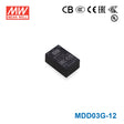 Mean Well MDD03G-12 Medical Grade DC/DC Converter 3W - 18-75V input, 12 and -12V output 125mA