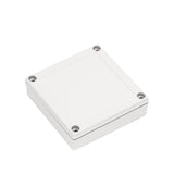 Boxco M-Series 5.12 x 5.12 x 1.38 Inches(130 x 130 x 35mm) Plastic Enclosure, IP67, IK08, ABS, Grey Cover, Screw Type - PHOTO 2