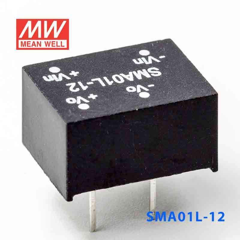 Mean Well SMA01L-12 DC-DC Converter - 1W - 4.5~5.5V in 12V out 84mA - PHOTO 1