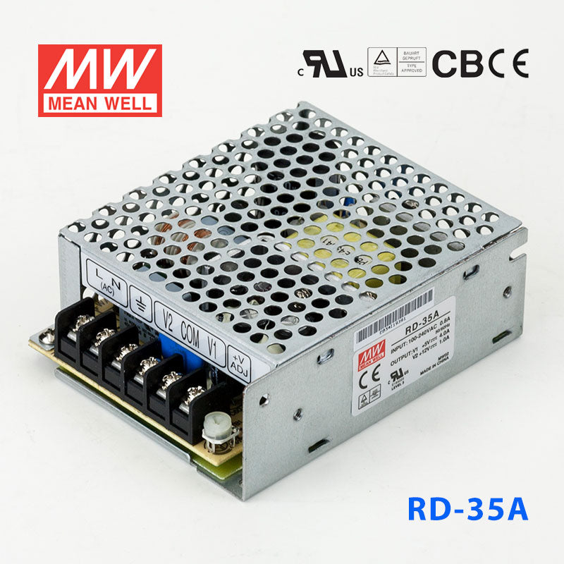 Mean Well RD-35A Power Supply 35W 5V 12V 4A