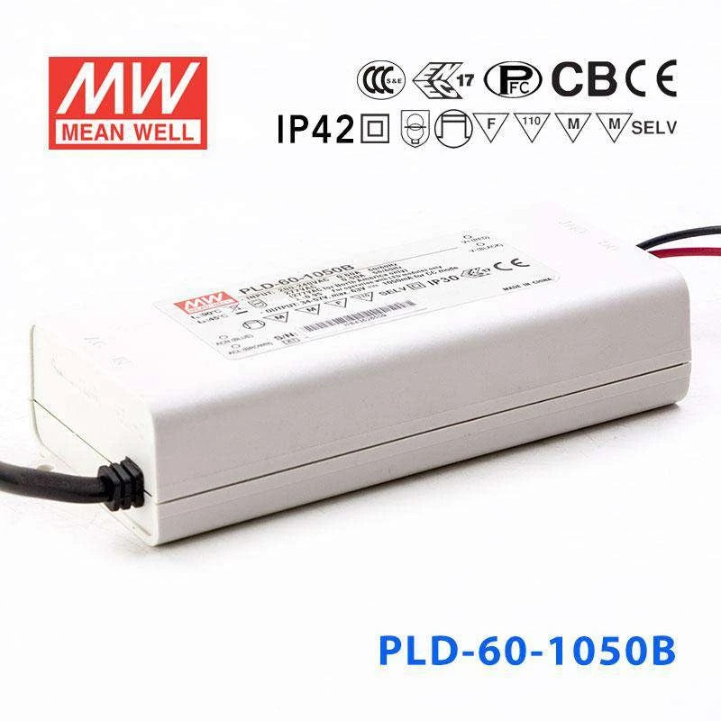 Mean Well PLD-60-1050B Power Supply 60W 1050mA