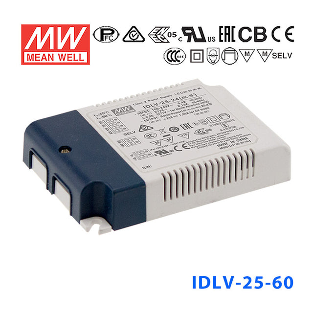 Mean Well IDLV-25-60 Power Supply 25W 60V, Dimmable