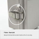 Boxco P-Series 6.30 x 10.24 x 3.94 Inches(160 x 260 x 100mm) Plastic Enclosure, IP67, IK08, PC, Transparent Cover, Molded Hinge and Latch Type - PHOTO 3