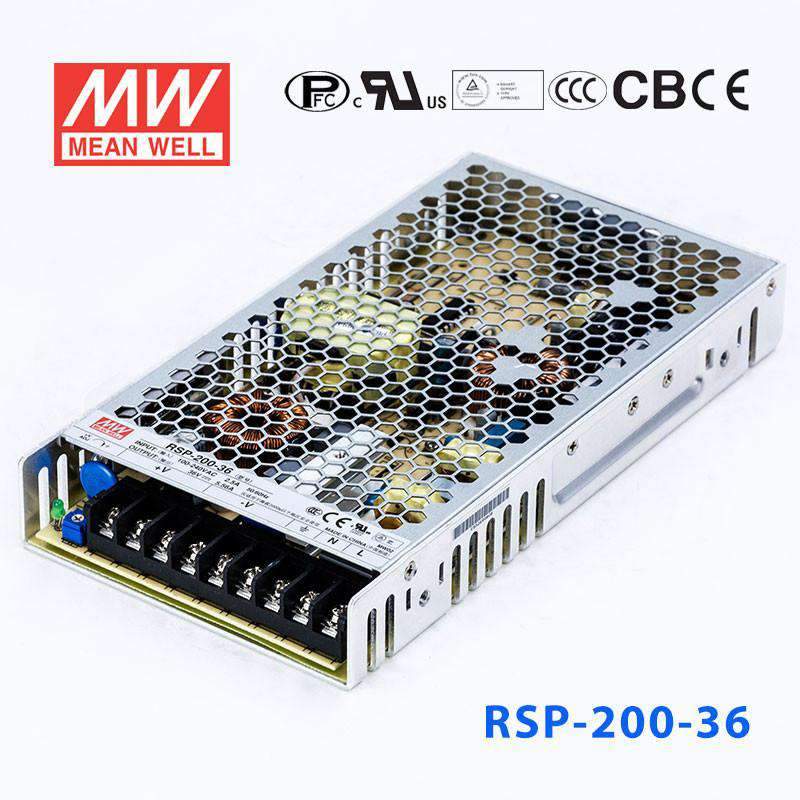 Mean Well RSP-200-36 Power Supply 200W 36V