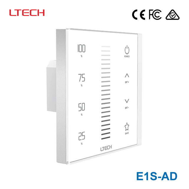 Ltech E1S-AD Touch Panel - 0-10V/10V PWM Dimmer