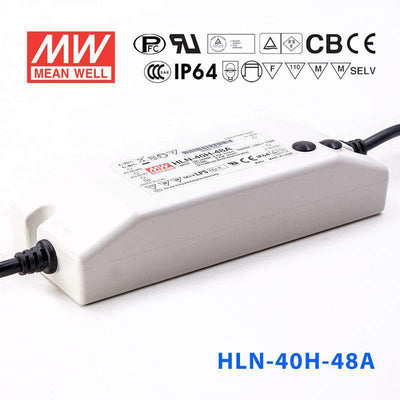 Mean Well HLN-40H-48A Power Supply 40W 48V - IP64, Adjustable