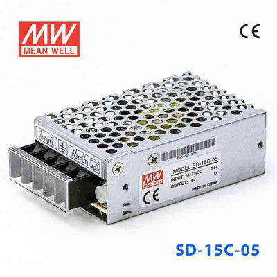 Mean Well SD-15C-5 DC-DC Converter - 15W - 36~72V in 5V out 3A