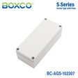 Boxco S-Series 3.94 x 9.06 x 2.76 Inches(100x230x70mm) Plastic Enclosure, IP67, IK08, ABS, Grey Cover, Screw Type