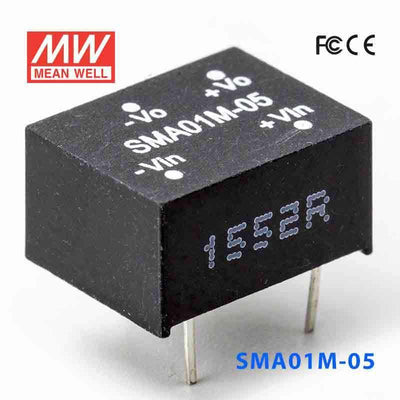 Mean Well SMA01M-05 DC-DC Converter - 1W - 10.8~13.2V in 5V out 200mA