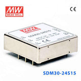 Mean Well SDM30-24S15 DC-DC Converter - 30W - 18~36V in 15V out 2A