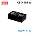 Mean Well RDDW10H-12 DC-DC Converter - 10W - 43~160V in ±12V out 416mA