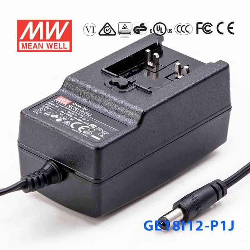 Mean Well GE18I12-P1J Power Supply 18W 12V