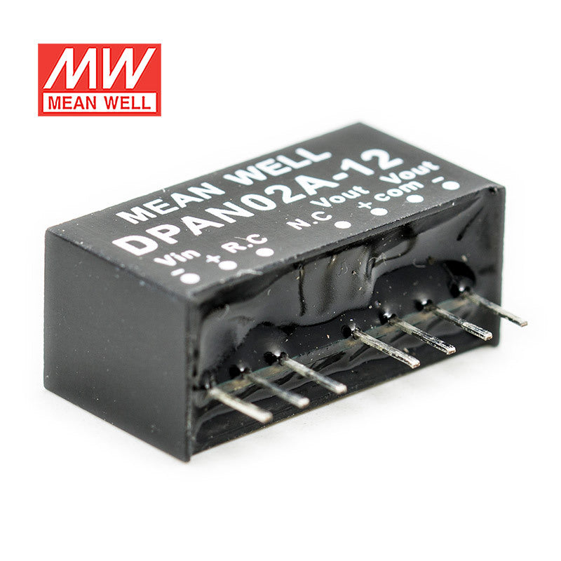 Mean Well DPAN02A-12 DC-DC Converter - 2W - 9~18V in ±12V out 83mA