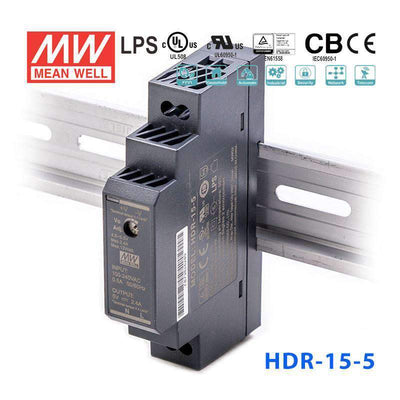 Mean Well HDR Series  Power Supply 5V(15~60W)