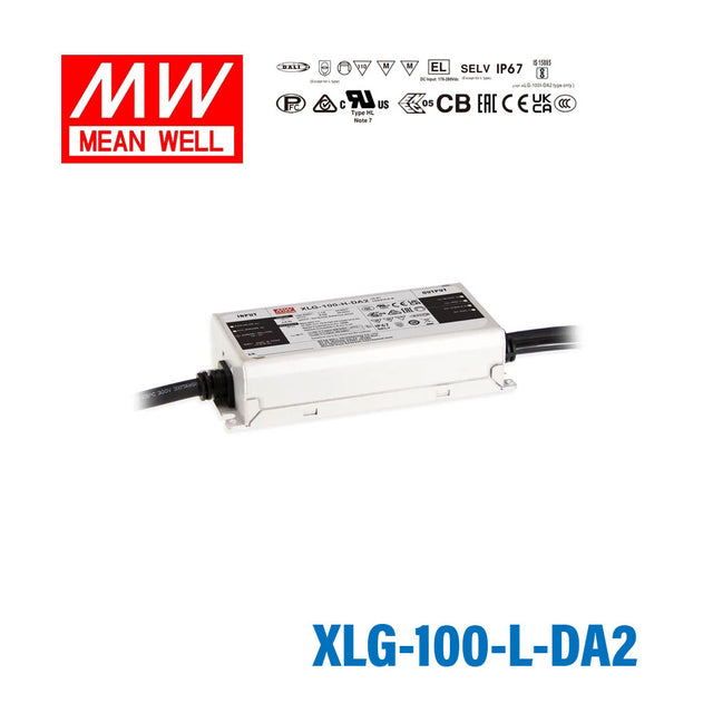 Mean Well XLG-100-L-DA2 Power Supply 100W 700mA - DALI2 Dimmable