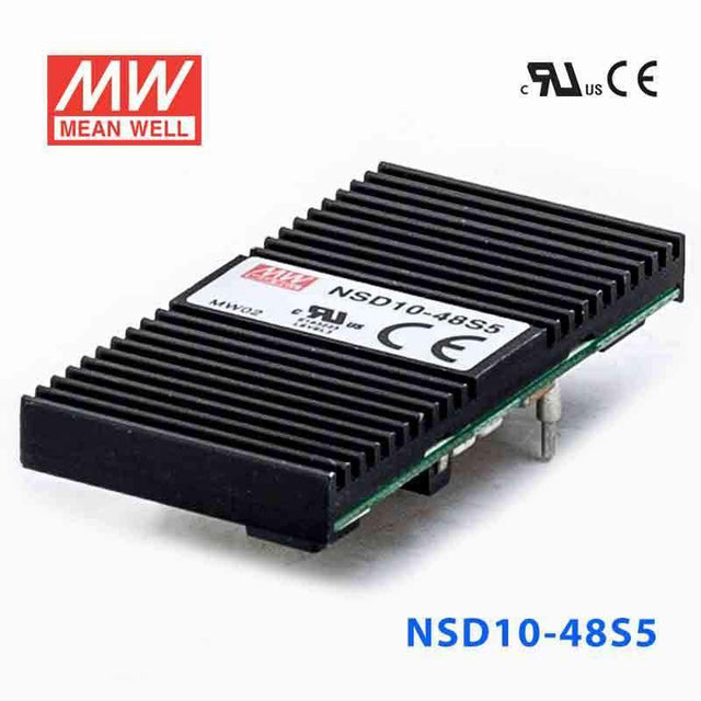 Mean Well NSD10-48S5 DC-DC Converter - 10W - 22~72V in 5V out 2A