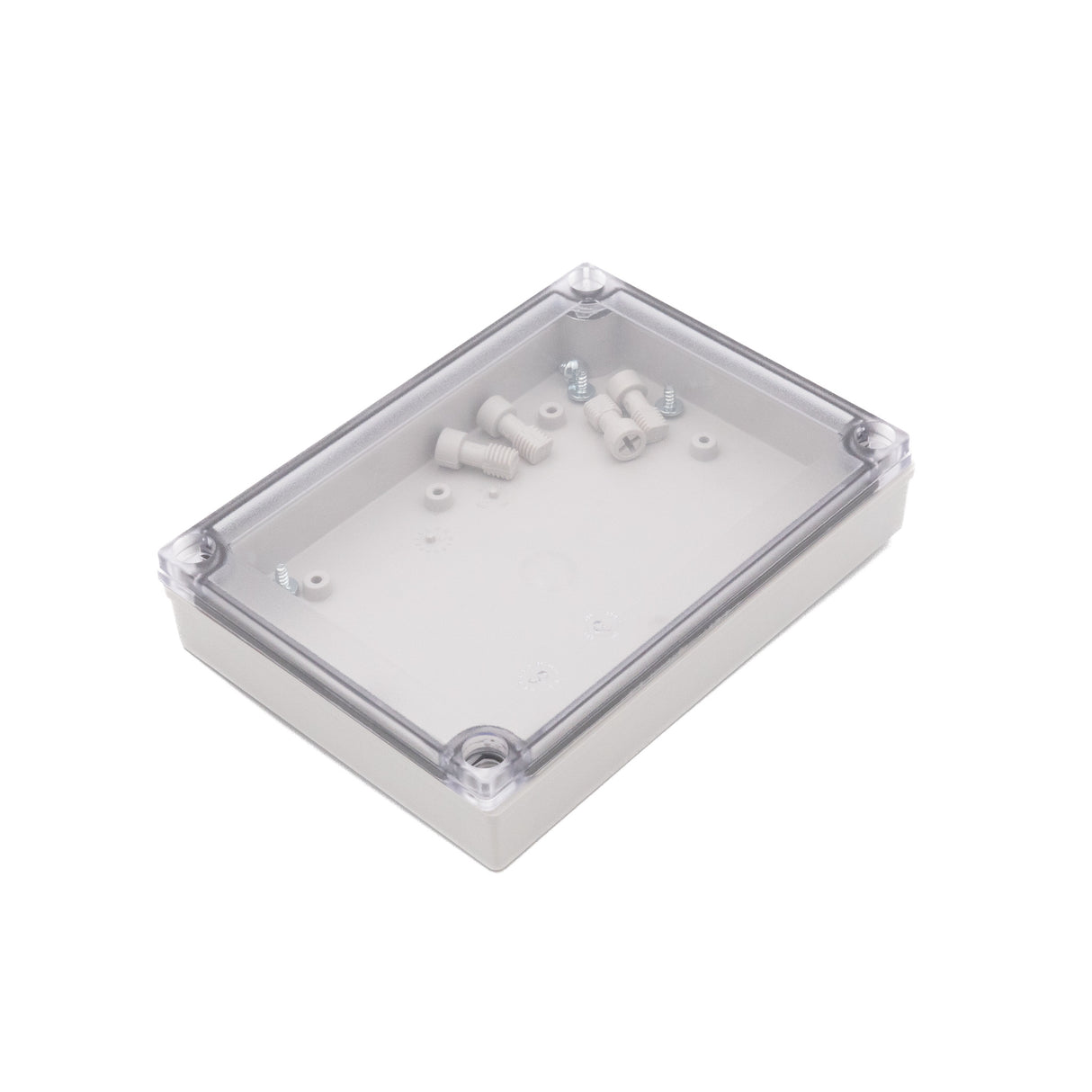 Boxco M-Series 5.12 x 7.09 x 1.38 Inches(130 x 180 x 35mm) Plastic Enclosure, IP67, IK08, ABS, Transparent Cover, Screw Type - PHOTO 1