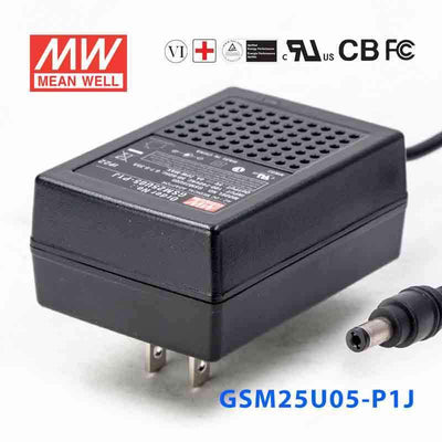 Mean Well GSM25U05-P1J Power Supply 20W 5V 4A