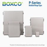 Boxco P-Series 6.30 x 10.24 x 3.94 Inches(160 x 260 x 100mm) Plastic Enclosure, IP67, IK08, PC, Transparent Cover, Molded Hinge and Latch Type - PHOTO 1