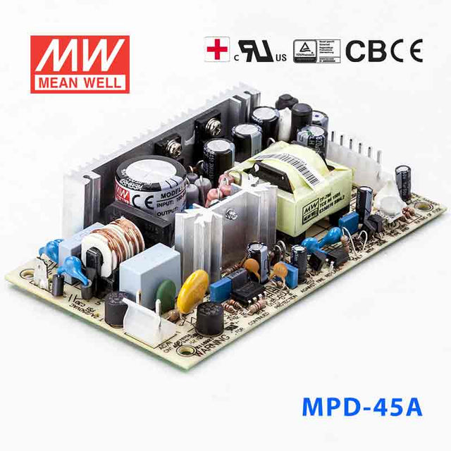 Mean Well MPD-45A Power Supply 45W 5V 12V 3.2A