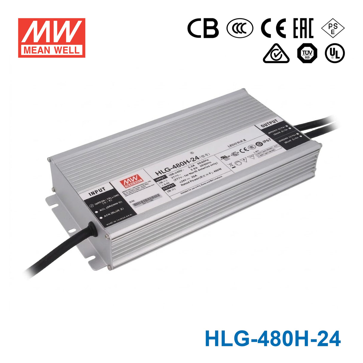 Mean Well HLG-480H-24 Power Supply 480W 24V 20A