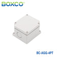 Boxco Terminal Box 4-pole 2.17 x 3.58 x 1.69 Inches(55 x 91 x 43mm) IP67, IK08, ABS, Grey Cover