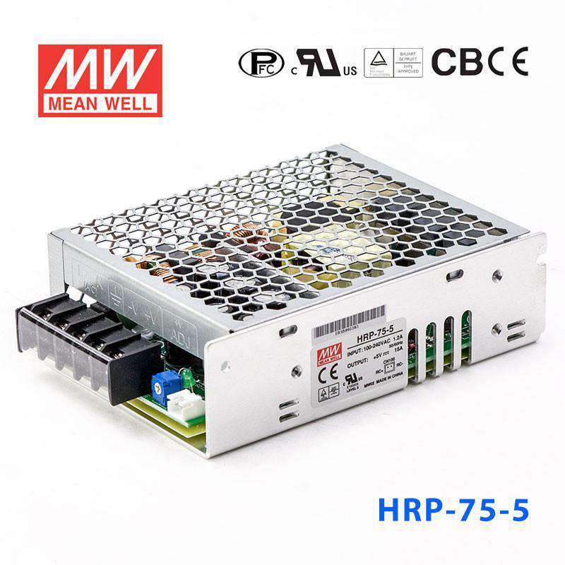 Mean Well HRP-75-5  Power Supply 75W 5V