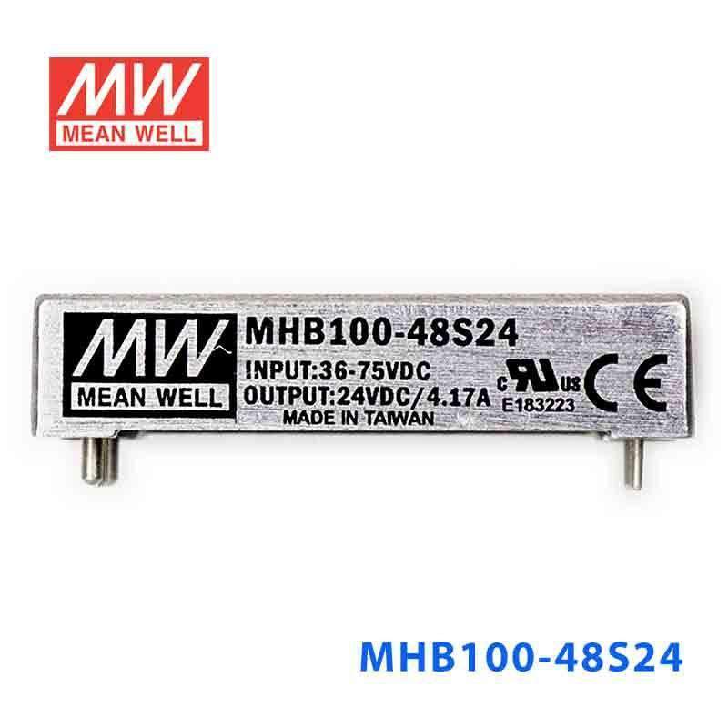 Mean Well MHB100-48S24 DC-DC Converter - 100W - 36~75V in 24V out 4.17A - PHOTO 2