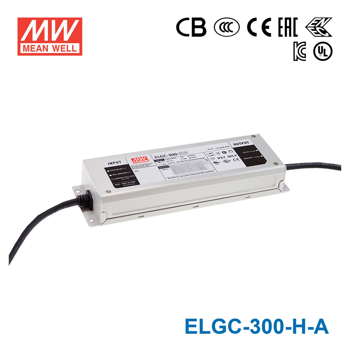Mean Well ELGC-300-H-A Power Supply 300W 5600mA - Adjustable